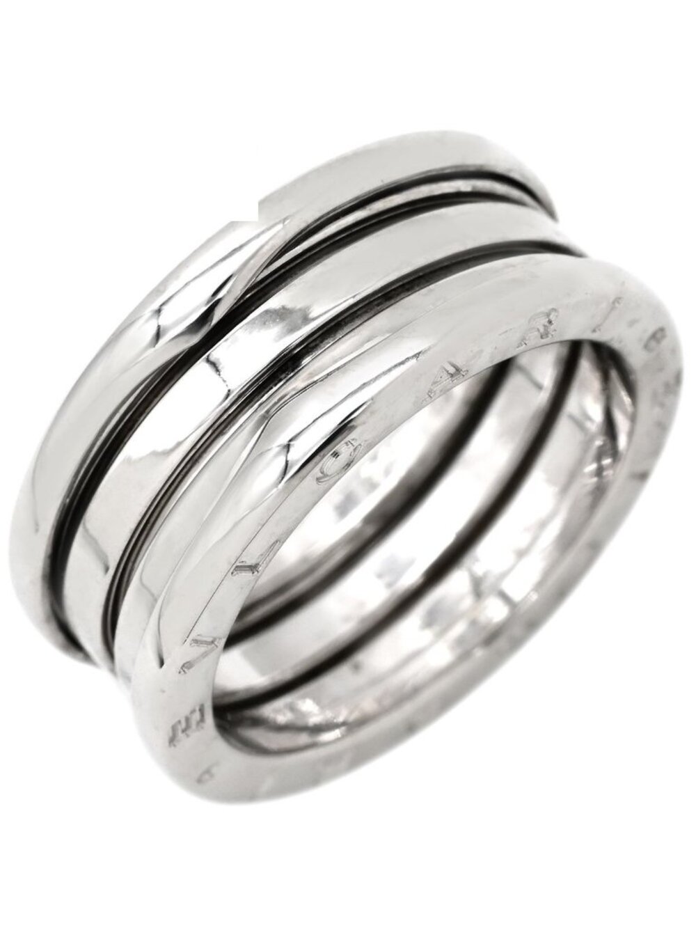 Bvlgari Ring B.zero1 Band White Gold 60 18k
